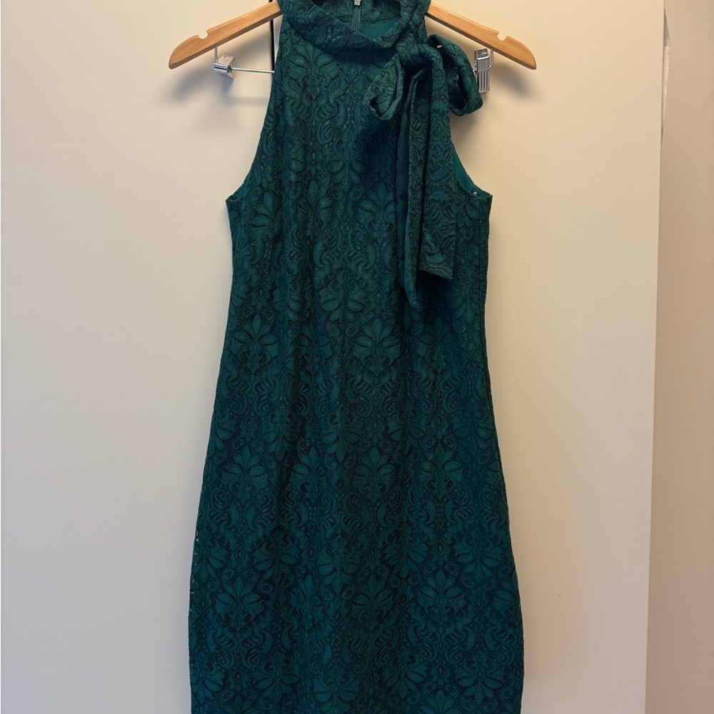 Elegant Green Lace Dress